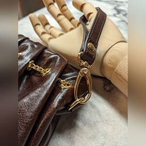 Cute mini leather purse/bag/clutch/wristlet C'est Moi